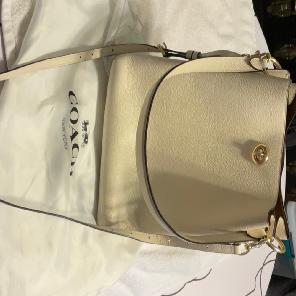 Coach Cream Leather Women's Bag